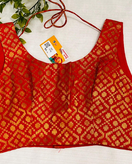 red blouse - Kurti Connection USA