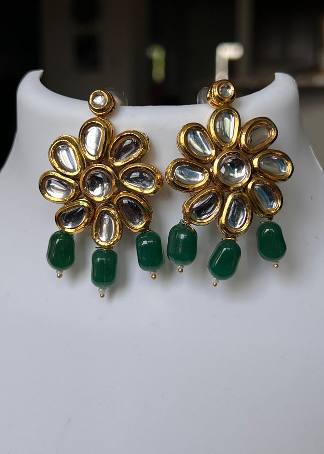 Kundan earrings - Kurti Connection USA