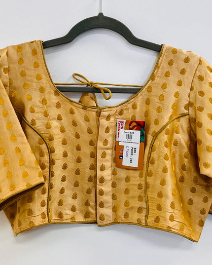 Gold blouse - Kurti Connection USA