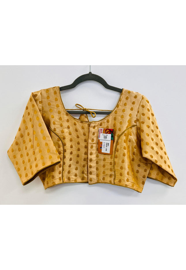 Gold blouse - Kurti Connection USA