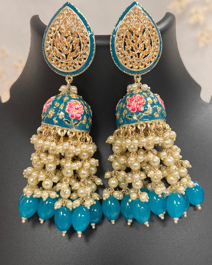 Polki earrings - Kurti Connection USA