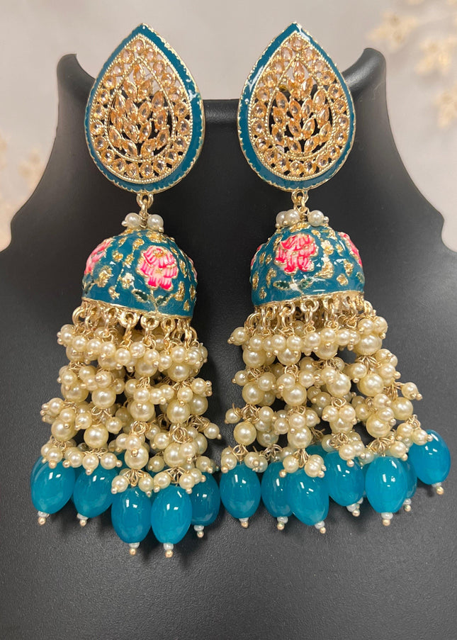 Polki earrings - Kurti Connection USA