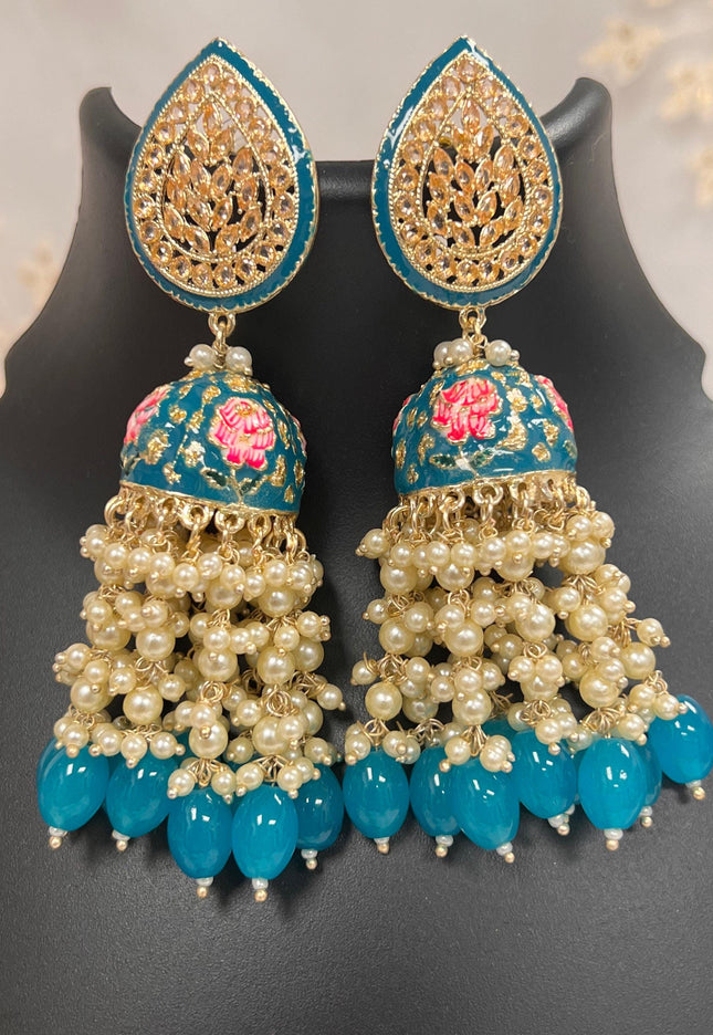 Polki earrings - Kurti Connection USA
