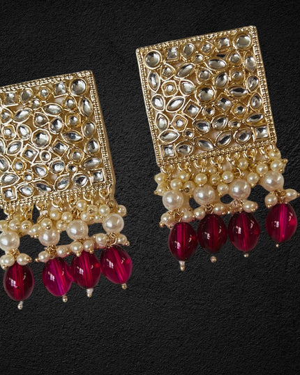 Kundan earrings - Kurti Connection USA