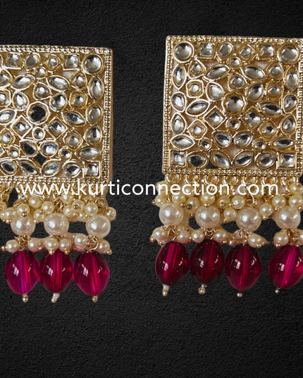 Kundan earrings - Kurti Connection USA
