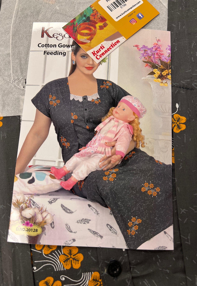 Feeding gown for new moms - Kurti Connection USA