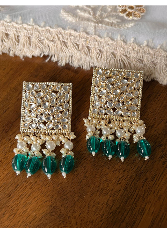 Kundan earrings - Kurti Connection USA