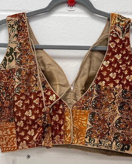 Printed cotton blouse - Kurti Connection USA