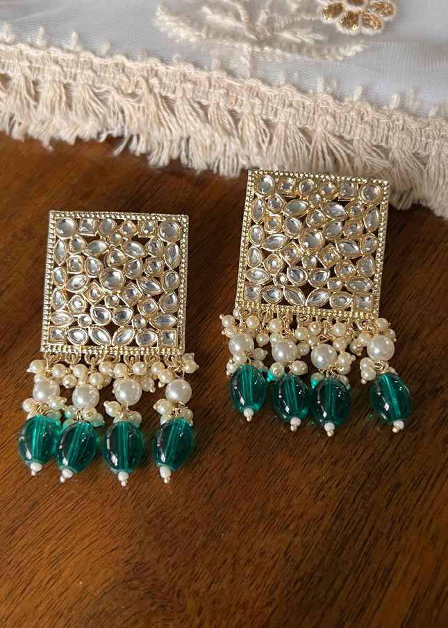 Kundan earrings - Kurti Connection USA
