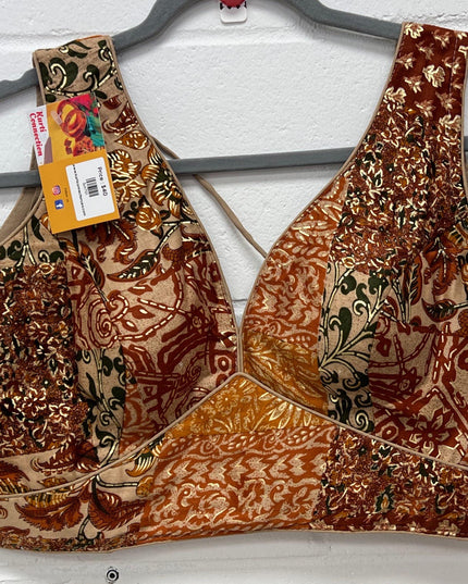Printed cotton blouse - Kurti Connection USA