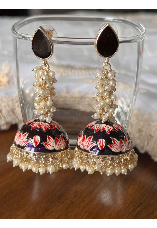 Lightweight jhumki earrings - Kurti Connection USA