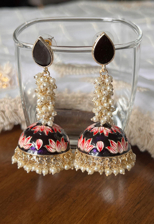 Lightweight jhumki earrings - Kurti Connection USA