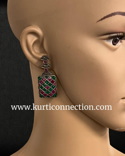 92.5 silver earrings - Kurti Connection USA