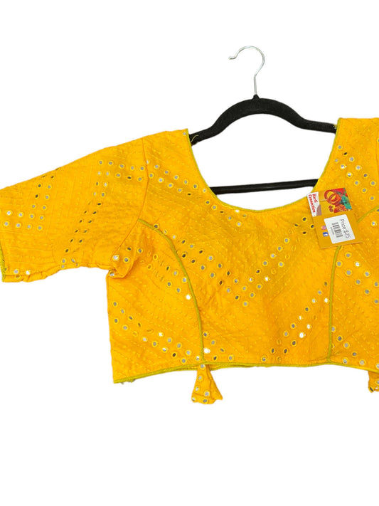 Georgette mirror work blouse