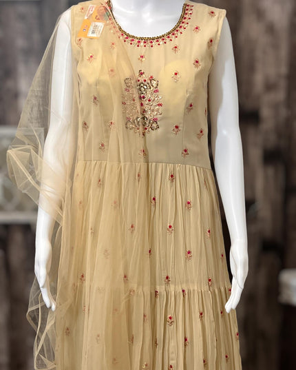 Georgette long dress - Kurti Connection USA