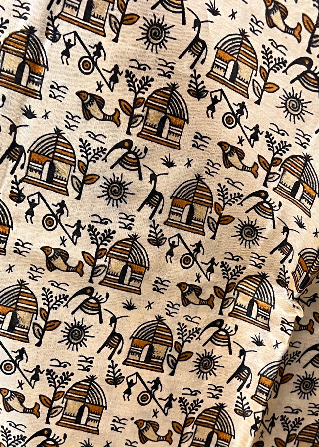 Printed silk saree - Kurti Connection USA