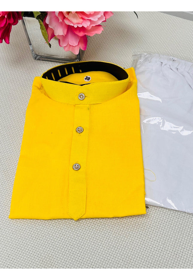 Cotton kurta pajaama set for boys - Kurti Connection USA