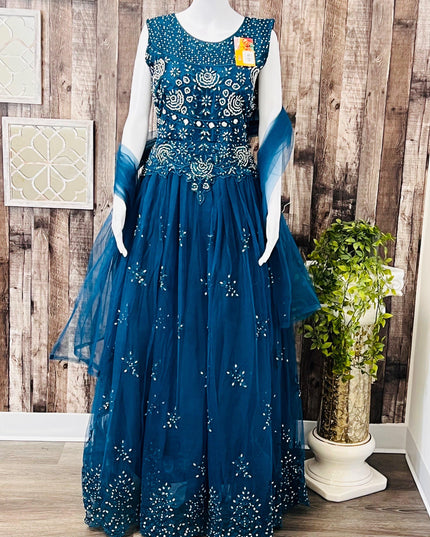 Party wear long dress - Kurti Connection USA