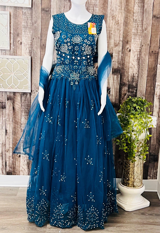 Party wear long dress - Kurti Connection USA