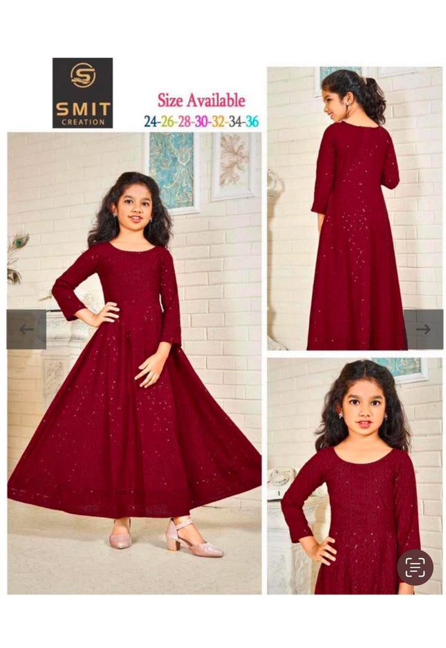 Chikankari Kurtis for girls - Kurti Connection USA