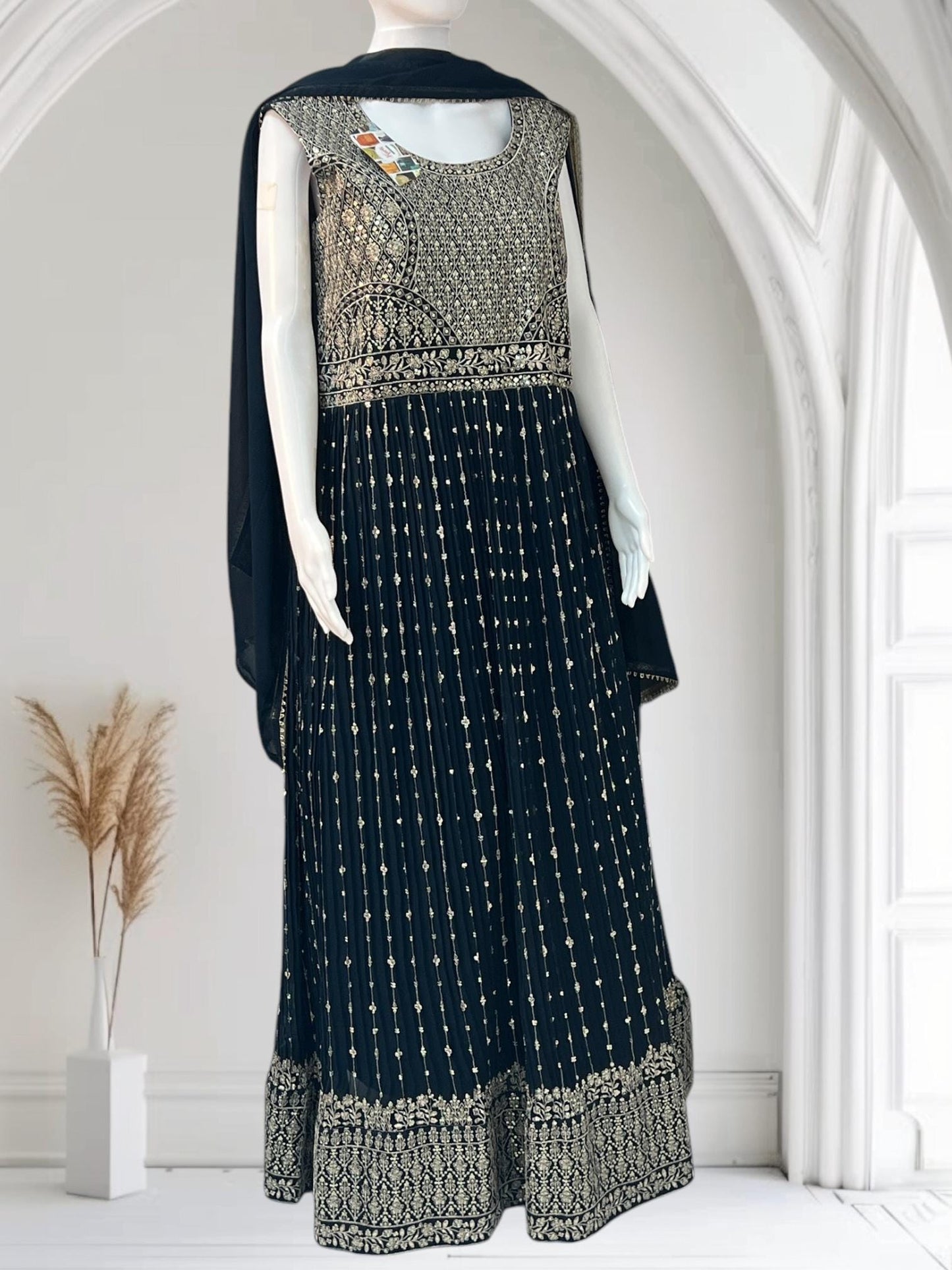Party wear long gown | Rama Blue