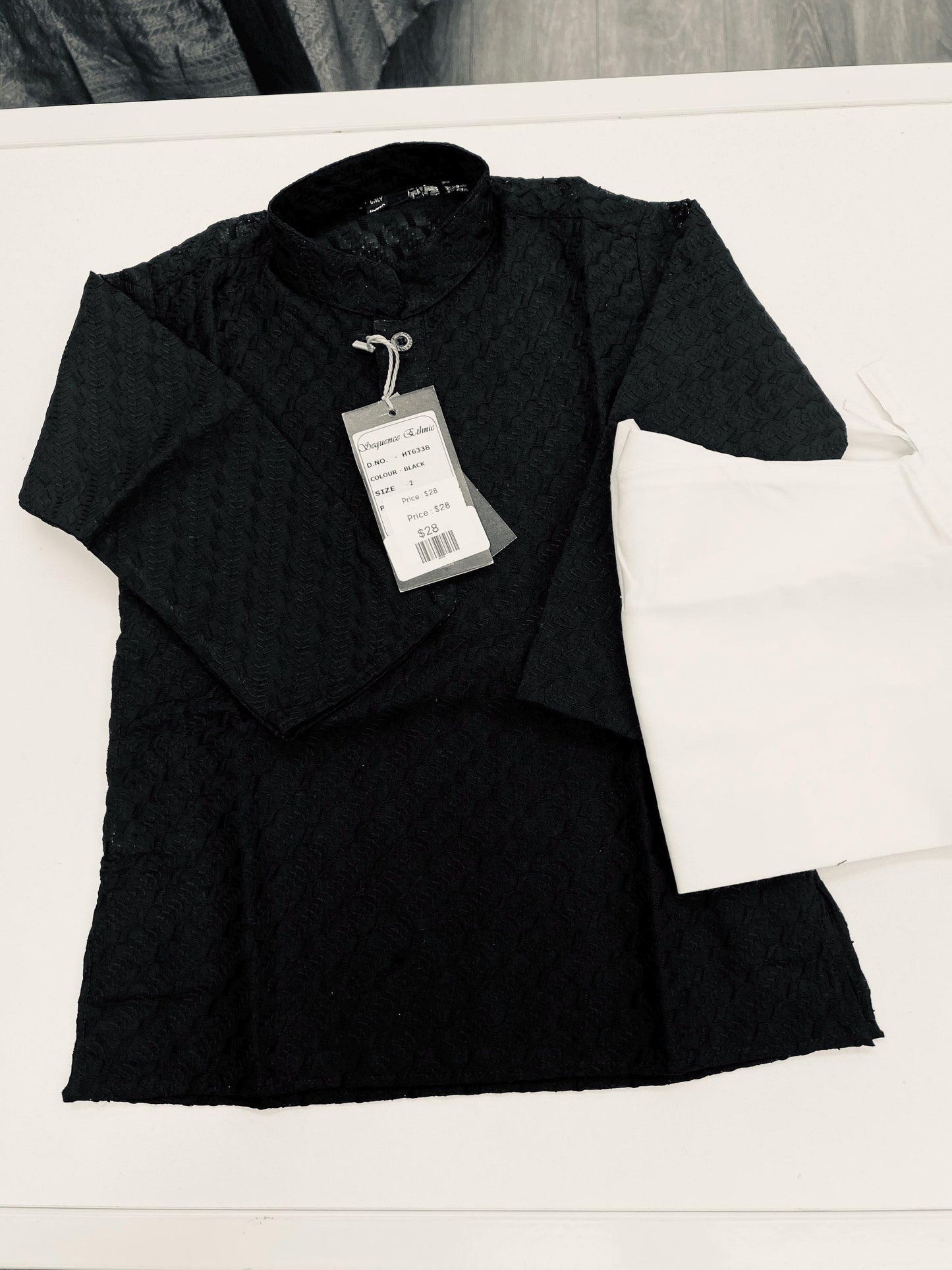 Cotton chikankari Kurta set for boys