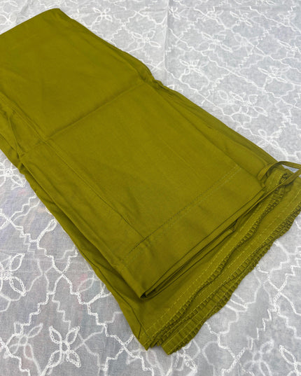 Mehandi green petticoat | cotton inskirt - Kurti Connection USA