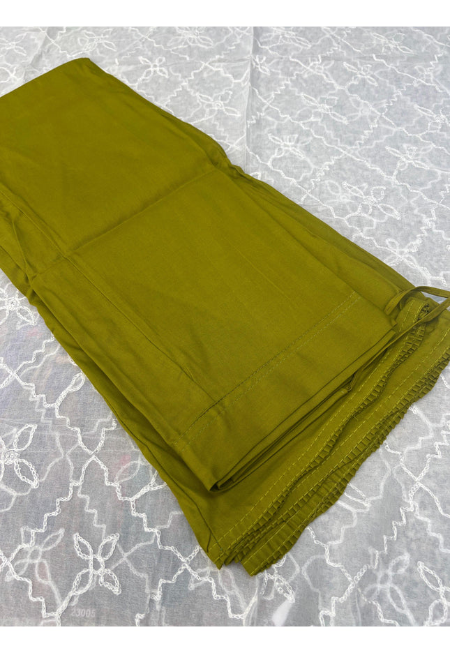Mehandi green petticoat | cotton inskirt - Kurti Connection USA