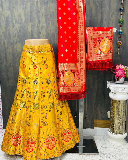 Heavy Banarasi Lehenga - Kurti Connection USA