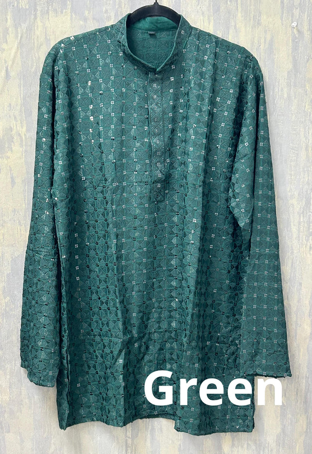 Sequin short kurta - Kurti Connection USA