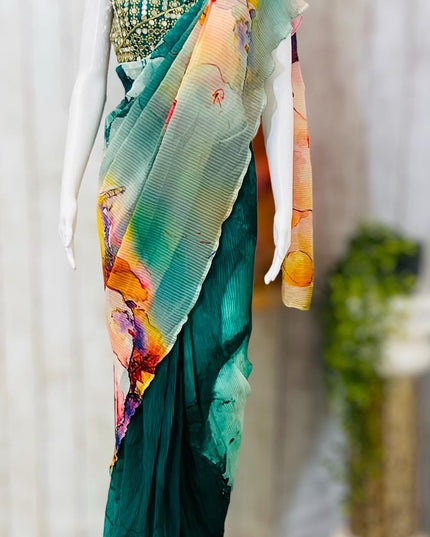Readymade saree / pre pleated saree - Kurti Connection USA