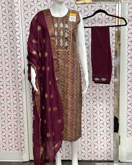 Modal silk salwar suit - Kurti Connection USA
