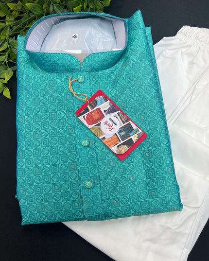 Silk Kurta pajama set - Kurti Connection USA