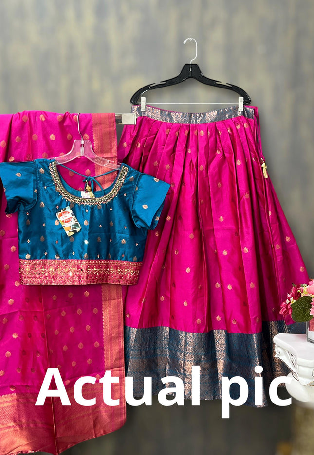 Silk Lehenga choli set - Kurti Connection USA