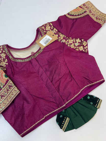 Wedding wear blouse | Color : wine