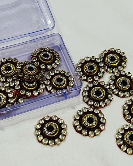 Kundan patches for dresses, sewing supplies , decorative patches - Kurti Connection USA