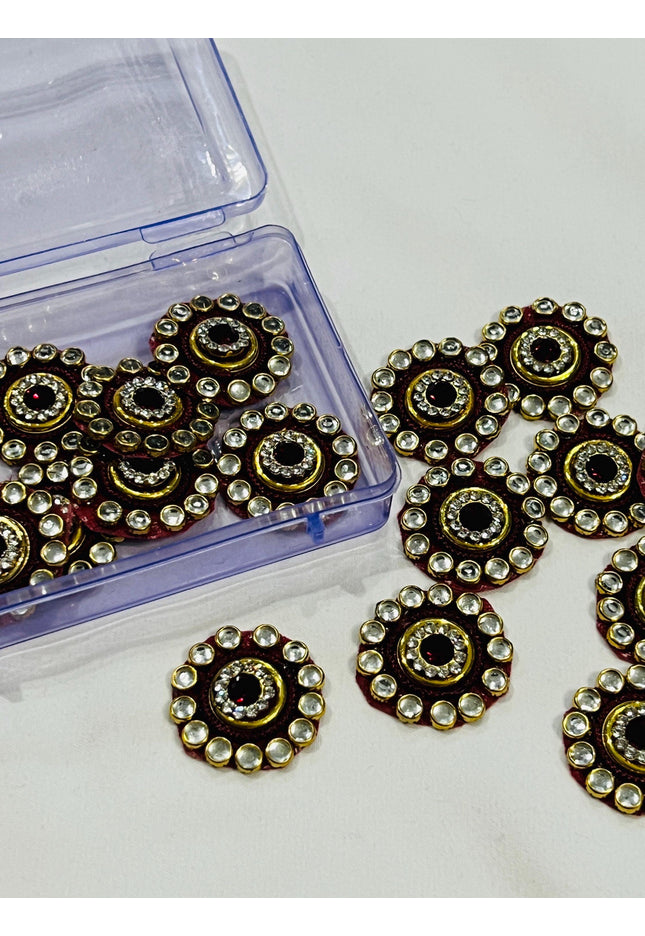 Kundan patches for dresses, sewing supplies , decorative patches - Kurti Connection USA