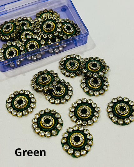 Kundan patches for dresses, sewing supplies , decorative patches - Kurti Connection USA