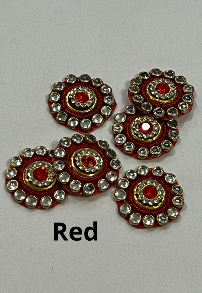Kundan patches, decorative fabric patches - Kurti Connection USA