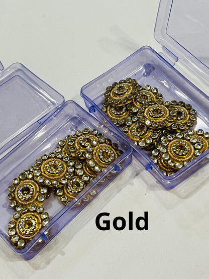 Kundan patches, decorative fabric patches