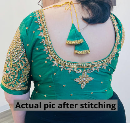 Maggam work blouse pieces