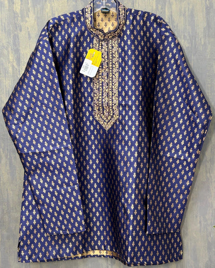 Silk short kurta for men - Kurti Connection USA
