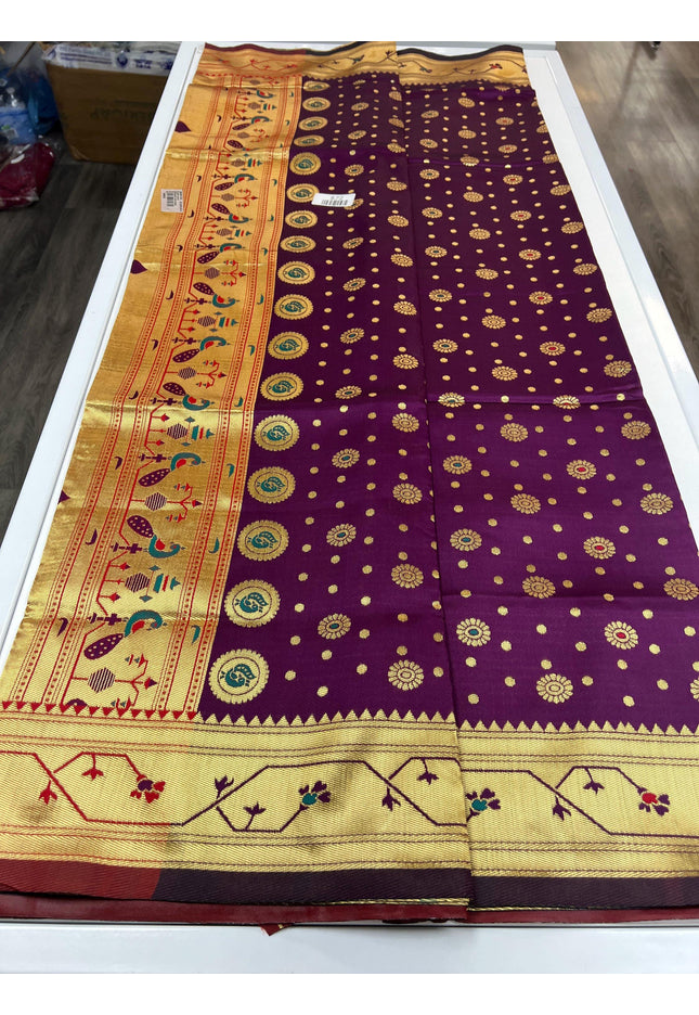 Art silk paithani saree - Kurti Connection USA