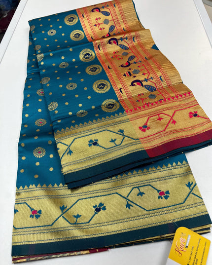 Art silk paithani saree - Kurti Connection USA