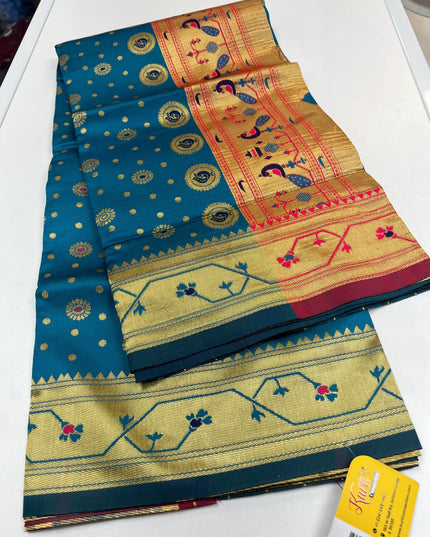 Art silk paithani saree - Kurti Connection USA