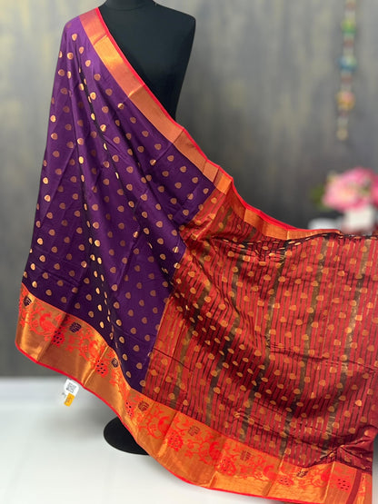 Semi paithani saree
