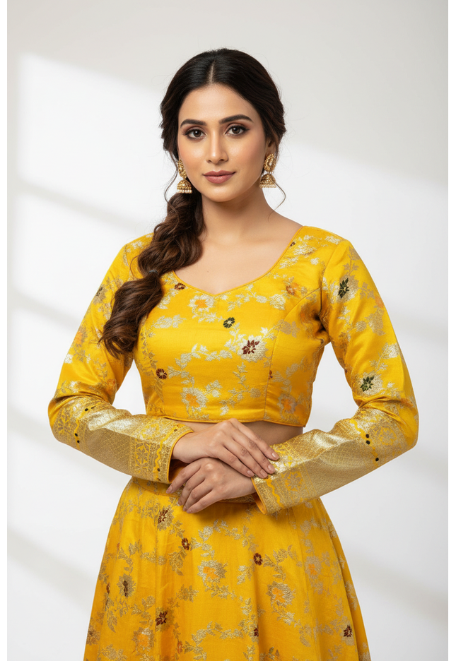 Dola silk blouse / long sleeves