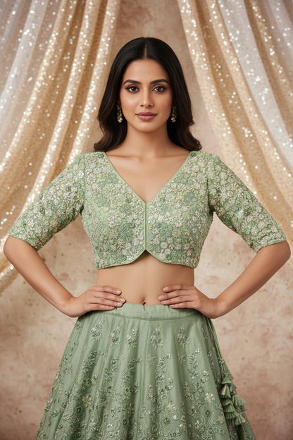 Heavy sequin work blouses by Kurti Connection USA