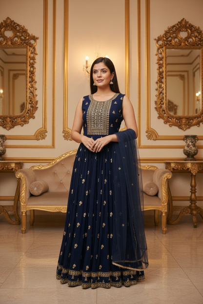 Party wear long kurti by Kurti Connection USA