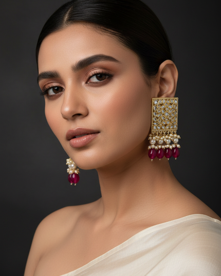 Kundan earrings